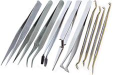 10 Piece Set, Tweezers & Probes, Lab